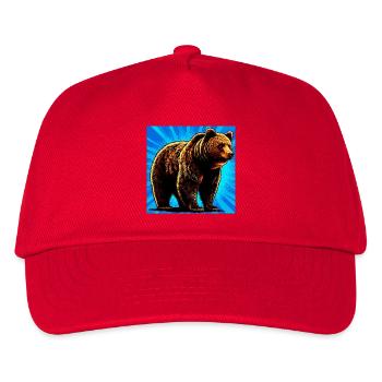bear - Kids’ Baseball Cap - red - Front