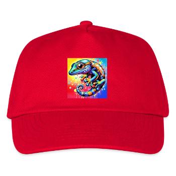Gecko - Kinder Basecap - Rot - Vorne