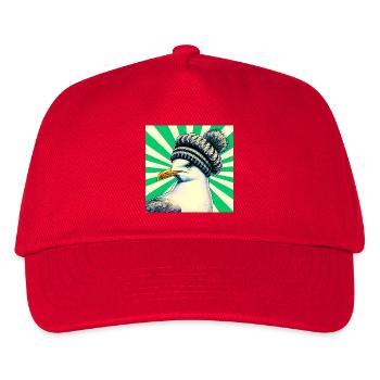 Möwe - Kinder Basecap - Rot - Vorne