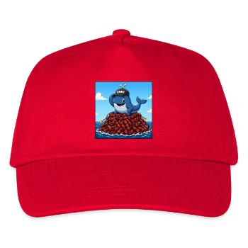 Timmy der Wal - Kinder Basecap - Rot - Vorne
