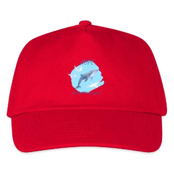 Andenken an den Buckelwal Hope/ Timmy #2 - Kinder Basecap - Rot - Vorne