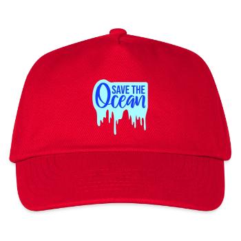 Save The Ocean Ocean Activism Environment Statement - Kids’ Baseball Cap - red - Front