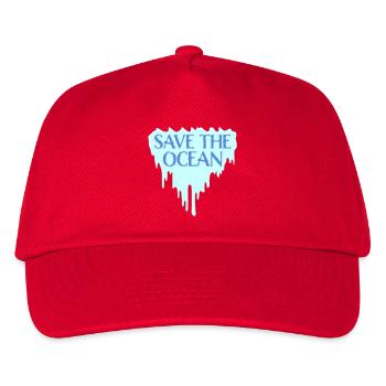 Save The Ocean Ocean Activism Environment Statement - Kids’ Baseball Cap - red - Front