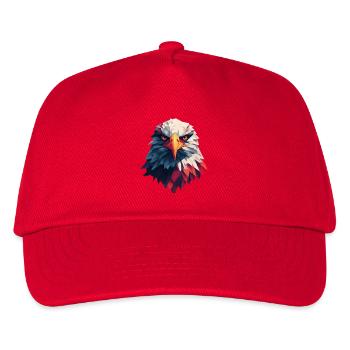 Majestic eagle piercing gaze - Kids’ Baseball Cap - red - Front