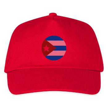 Kuba-Flagge - Kinder Basecap - Rot - Vorne