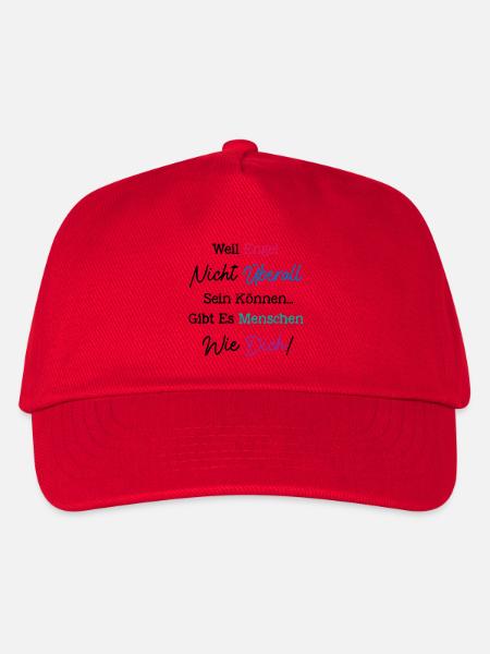 Weil Engel nicht überall, Besten Freund Geschenk - Kinder Basecap - Rot