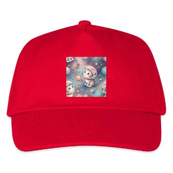 Chaton cosmique en orbite - Casquette de baseball Enfant - rouge - Devant