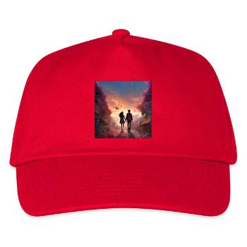 Marche d’amour du soir - Casquette de baseball Enfant - rouge - Devant