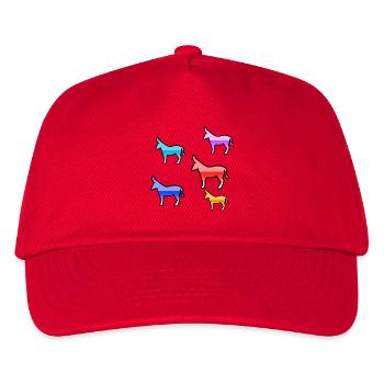 donkey - Kids’ Baseball Cap - red - Front