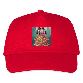 La Dame de la Fantaisie de la Robe Candy - Casquette de baseball Enfant - rouge - Devant