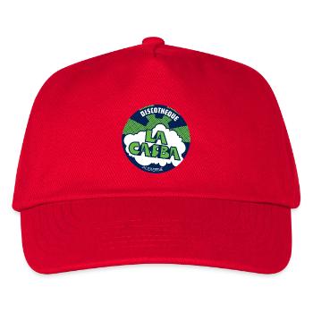 La Casba, Logo Sticker - Discothèque Audierne - Casquette de baseball Enfant - rouge - Devant