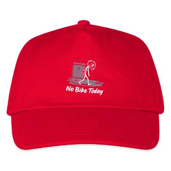 No bike in the rain today - Kids’ Baseball Cap - red - Front