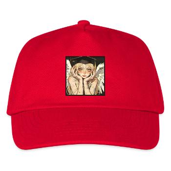 Abschlussfeier Angel Winged - Kinder Basecap - Rot - Vorne