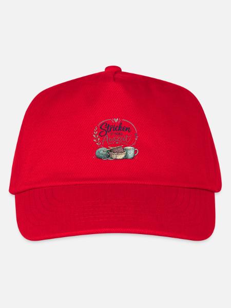 Stricken ist meine Auszeit - Kinder Basecap - Rot