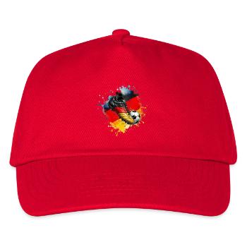 Fußball - Deutschland - Kinder Basecap - Rot - Vorne