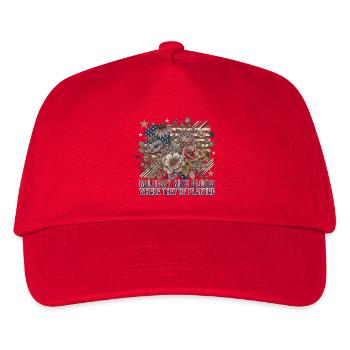 Military children flourish where they are planted. - Kids’ Baseball Cap - red - Front