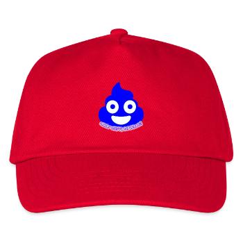 Blue Poop Glow - Kinder Basecap - Rot - Vorne