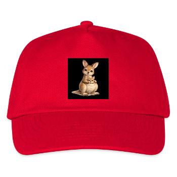 Mother kangaroo with her baby - Kids’ Baseball Cap - red - Front