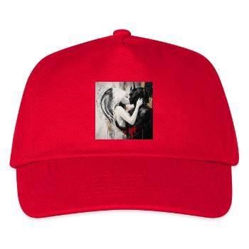 Licht trifft Schatten Liebespaar - Kinder Basecap - Rot - Vorne