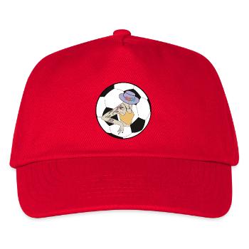 Fußballgirl - Kinder Basecap - Rot - Vorne