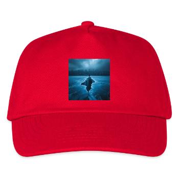 Glace brisée – Solitude au bord - Casquette de baseball Enfant - rouge - Devant