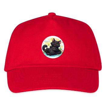 Le bonheur du chat au soleil - Casquette de baseball Enfant - rouge - Devant
