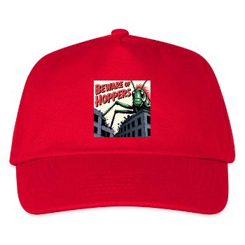 Grashüpfer Angriff - Kinder Basecap - Rot - Vorne