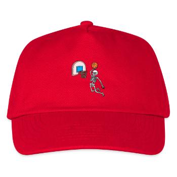 Skeleton Sneaker Humor Dunk T-Shirt - Kids’ Baseball Cap - red - Front