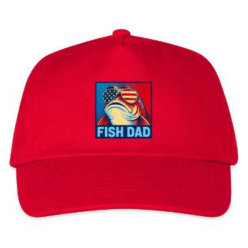 Papa poisson patriote – Papa poisson drôle pour - Casquette de baseball Enfant - rouge - Devant