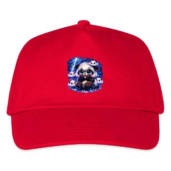 Panda de la peur de l’orage – Mignon, panique et duveteux - Casquette de baseball Enfant - rouge - Devant