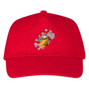 Bocal à miel avec motif d’abeille - Casquette de baseball Enfant - rouge - Devant