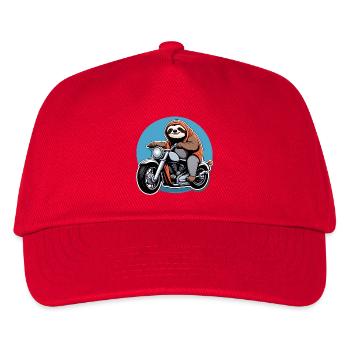 Paresseux motard en cape orange - Casquette de baseball Enfant - rouge - Devant