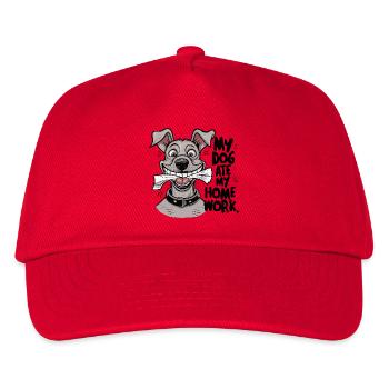 Mon chien a mangé mes devoirs - Casquette de baseball Enfant - rouge - Devant