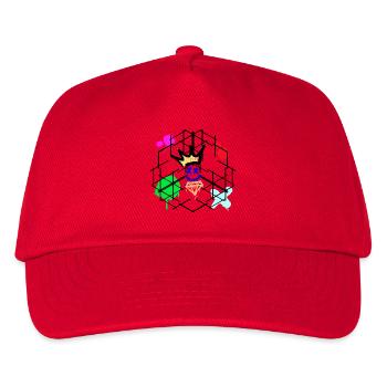 Couronne de graffiti néon - Casquette de baseball Enfant - rouge - Devant