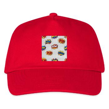 Motif de rafale de comics Pop Art - Casquette de baseball Enfant - rouge - Devant