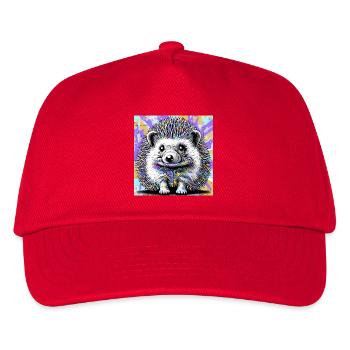 hedgehog - Kids’ Baseball Cap - red - Front