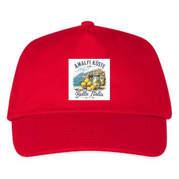 Amalfi - Kinder Basecap - Rot - Vorne