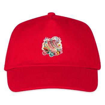 Disco Daisy Rollschuhe - Kinder Basecap - Rot - Vorne