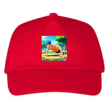 GIDAGI Fitness-Cartoons-Sammlung - Kinder Basecap - Rot - Vorne