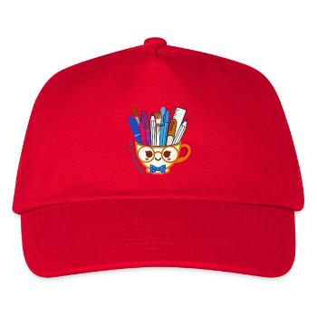 Tasse de rentrée - Casquette de baseball Enfant - rouge - Devant