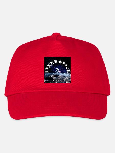 Astronaut auf dem Mondbogen Kosmischer Text - Kinder Basecap - Rot