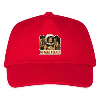 Fille introvertie Casque d’isolement Anxiété sociale - Casquette de baseball Enfant - rouge - Devant