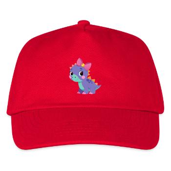 Tricératops fille - Casquette de baseball Enfant - rouge - Devant