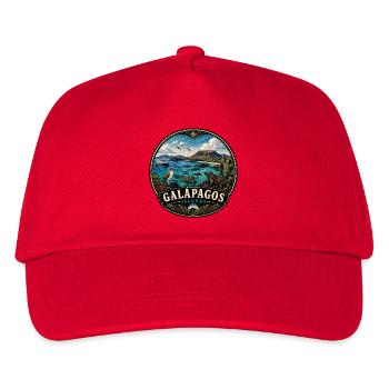 Galapagos Schildkröte Sommerurlaub Vulkaninsel - Kinder Basecap - Rot - Vorne