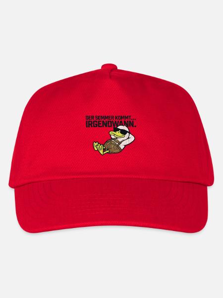 Sommer kommt irgendwann Duck - Kinder Basecap - Rot