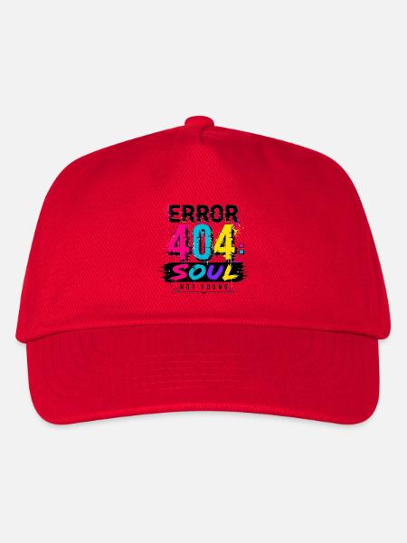 Fehler 404 Seele Neon Splatter - Kinder Basecap - Rot