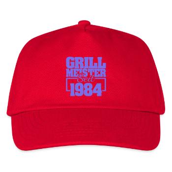 Grillbesteck 1984 - Kinder Basecap - Rot - Vorne