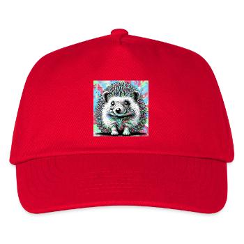 hedgehog - Kids’ Baseball Cap - red - Front