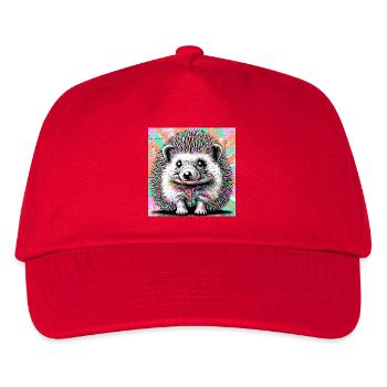 Igel - Kinder Basecap - Rot - Vorne