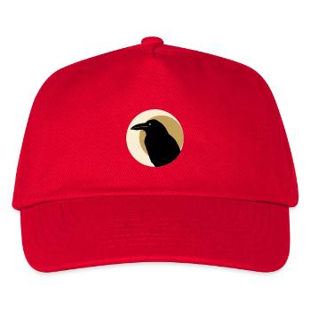 Raven Moon Streetwear Symbole Dark Raven - Casquette de baseball Enfant - rouge - Devant